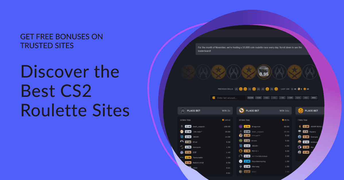 Откройте для себя лучшие сайты для игры в рулетку CS2
