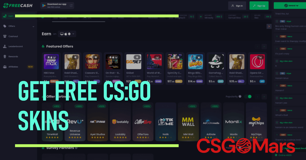 Earn Free CS2 skins