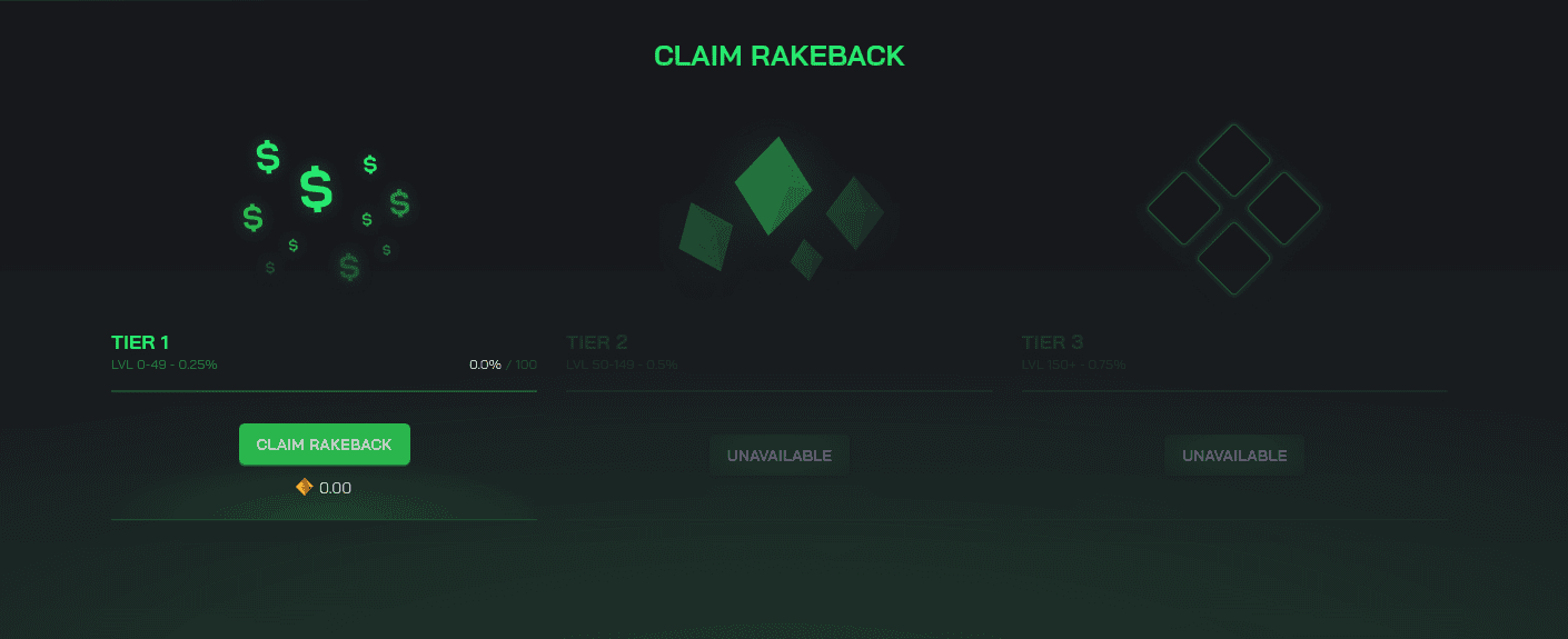 Clash.gg rakeback bonus